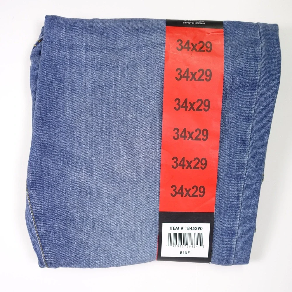 Lucky Brand 223 Straight Leg Mens Blue Stretch Denim Jeans 34x29 NEW 1845290